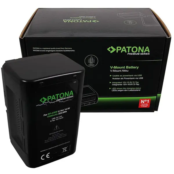Patona Baterie PATONA Premium V-Mount 225Wh pentru Sony BP230W DSR 250P 600P 650P 652P -1329