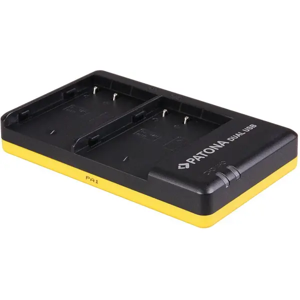 Patona Incarcator Patona Dual Quick-incarcator Slim micro-USB DMW-BLF19 pentru Panasonic Lumix-1942