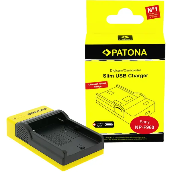 Patona Incarcator Patona Slim USB-C pentru Sony NP-FM50 NP-F550 NP-F750 NP-F970 -151525