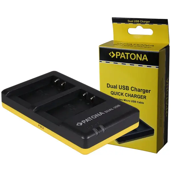 Patona Incarcator Patona USB Dual Fast Charger LP-E17 compatibil Canon EOS 750D 760D Kiss X8i-1939