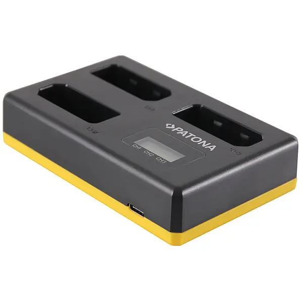 Patona Incarcator Patona USB Triplu EN-EL14 cu ecran LCD compatibil Nikon CoolPix P7000 -1923