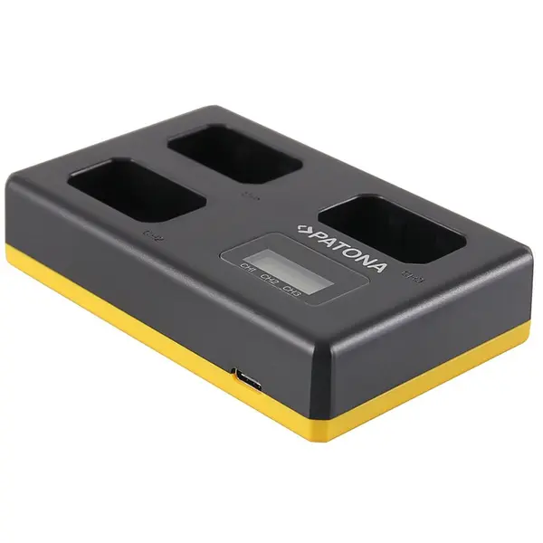 Patona Incarcator Patona USB Triplu NP-FW50 cu ecran LCD compatibil Sony -1925