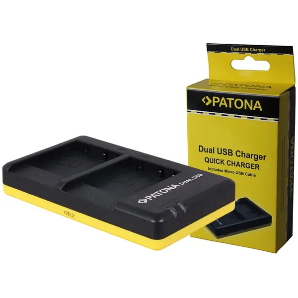 Patona Incarcator Rapid Dublu Baterii Panasonic BCG10E BCG10 cu Micro-USB Patona 1955