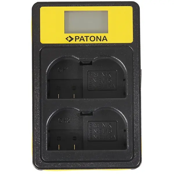 Patona Incarcator Smart Patona USB Dual LCD EN-EL15 compatibil Nikon D600 D610 D7000 D7100 D800 D8000-141624