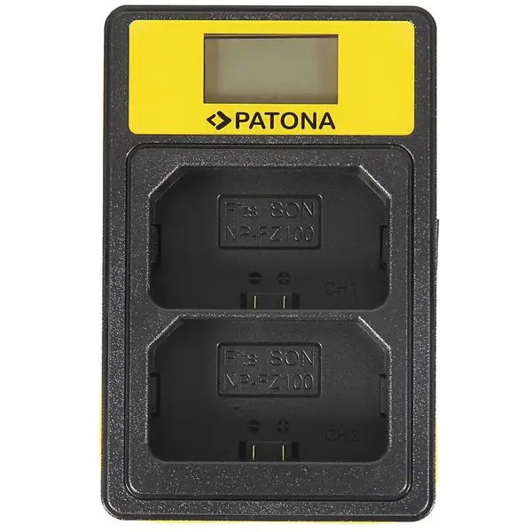 Patona Incarcator Smart Patona USB dual NP-FZ100 cu ecran LCD 141683