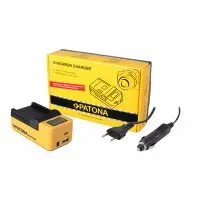 Patona Incarcator USB Synchron PATONA f. Canon NB12L NB-12L NB13L cu LCD - 4671