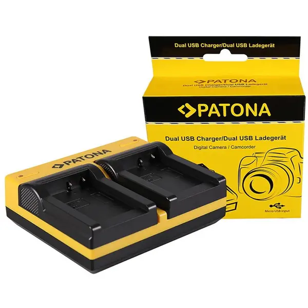 Patona Patona Dual incarcator pentru Canon NB-7L Powershot G10 G11 G12 inkl. Micro-USB Kabel