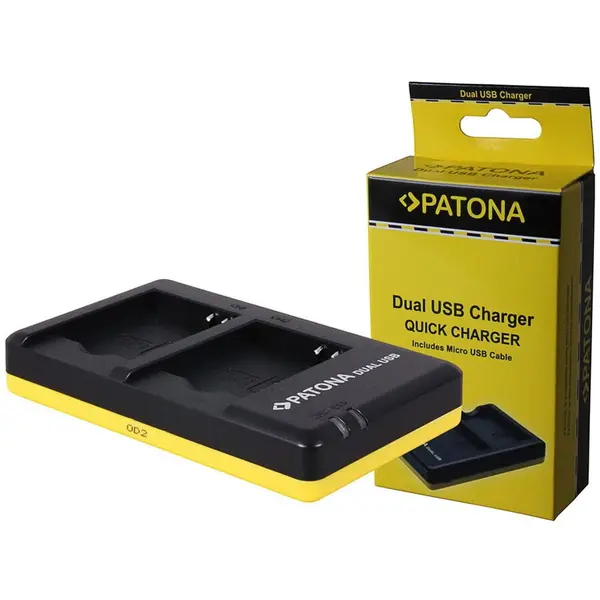 Patona Patona Dual incarcator pentru Panasonic DMW-BCM13 BCM13 incl. Micro-USB cabel
