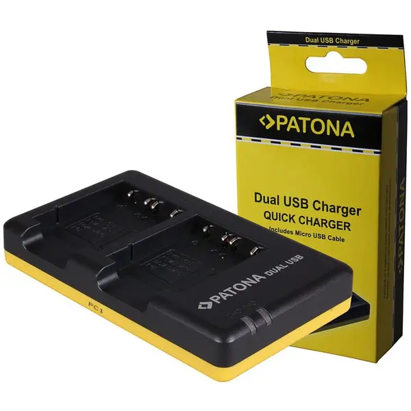 Patona Patona Dual incarcator pentru Sony NP-BG1 DSC H55 H70 incl. Micro-USB cable