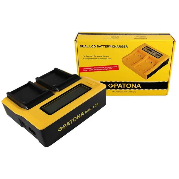 Patona Patona Dual LCD USB incarcator pentru Nikon EN-EL5 CoolPix 3700 3700 3700 4200 4200 4200 5200 5200