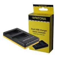 Patona PATONA Dual Quick-Charger pentru Canon NB-13L PowerShot G5 X G5X G7 X G7 X Mark II G7X G9 X G9X incl. Cablu micro-USB