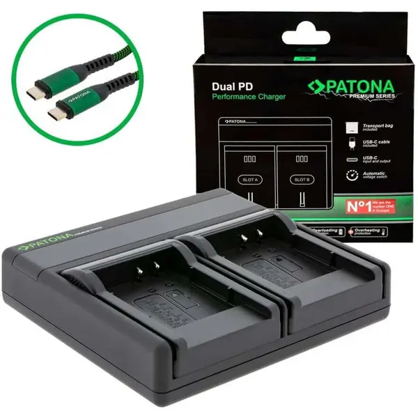 Patona Patona Premium Dual PD Performance incarcator pentru Nikon EN-EL11 incl. USB-C input/output