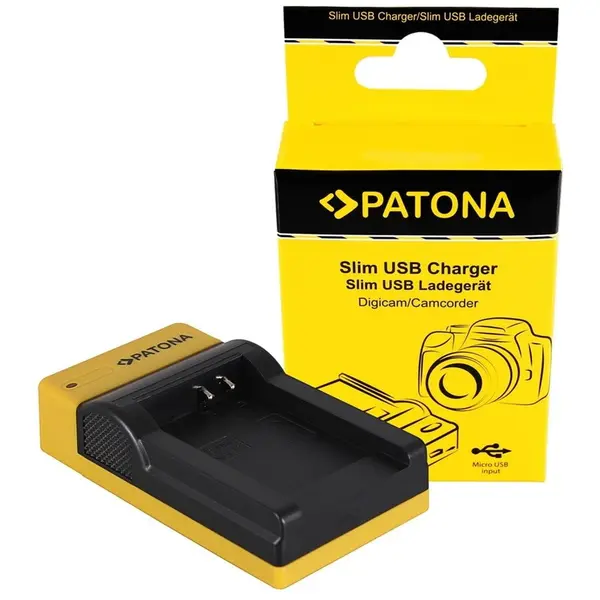 Patona Patona Slim micro-USB incarcator pentru Nikon EN-EL12, Coolpix AW100, AW1100, S6300, S8000, S9500