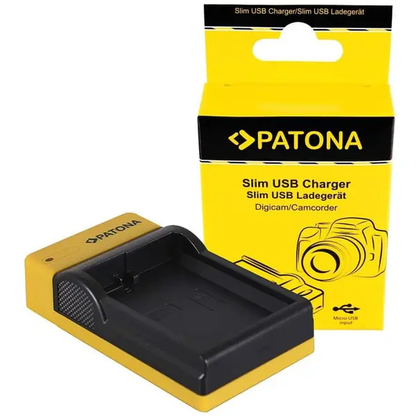 Patona Patona Slim micro-USB incarcator pentru Nikon EN-EL14 CoolPix D3100 D3200 D5100 D5200 P7000 P7100 P7700