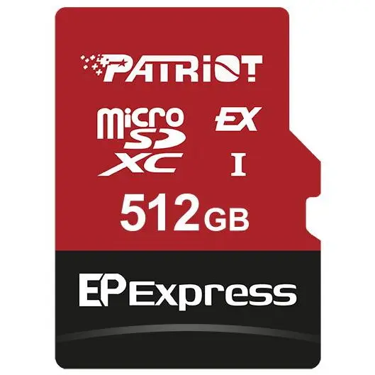 Patriot Card de memorie Patriot EP Express, Micro SDXC, 512GB, UHS-I U3, Clasa 10