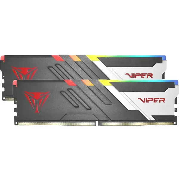 Patriot Kit dual memorie RAM Patriot Viper Venom RGB, Capacitate 64 GB DDR5 ( 2x 32 GB), Frecventa 5200, CL - 40, Negru