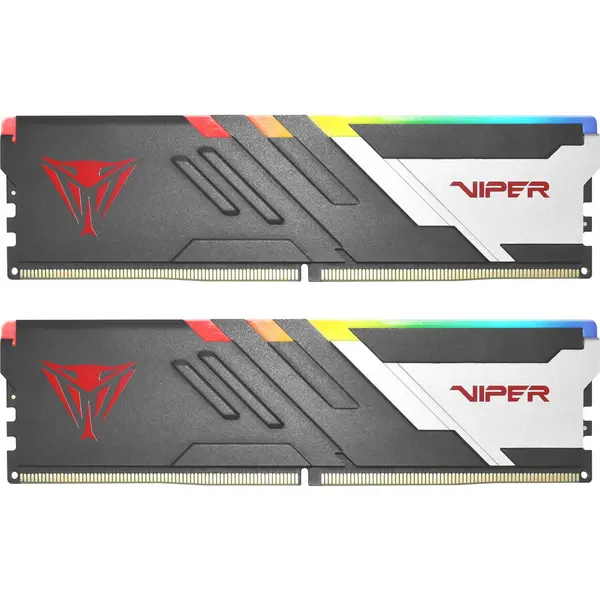 Patriot Kit dual Memorie RAM Patriot Viper Venom RGB, Capacitate 64GB DDR5 (2x 32 GB), Frecventa 6000, CL - 30, Negru