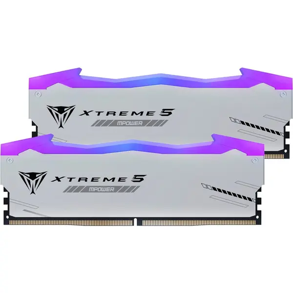 Patriot Kit dual memorie RAM Patriot Viper Xtreme 5 MPower RGB, Capacitate 48GB DDR5 (2x 24 GB), Frecventa 6400, CL - 32, Negru