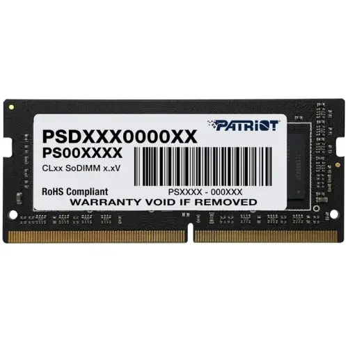 Patriot Memorie RAM Patriot Signature PSD48G320082S, SO-DIMM, 8GB DDR4, 3200 MHz, CL22