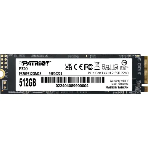 Patriot SSD PATRIOT VIPER P320, M.2, PCI-Ex4, NVMe, 512GB (P320P512GM28)
