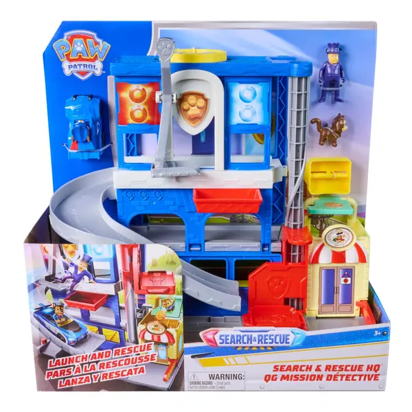 PATRULA CATELUSILOR CAUTARE SI SALVARE SET DE JOACA CU LANSATOR FIGURINE SI ACCESORII