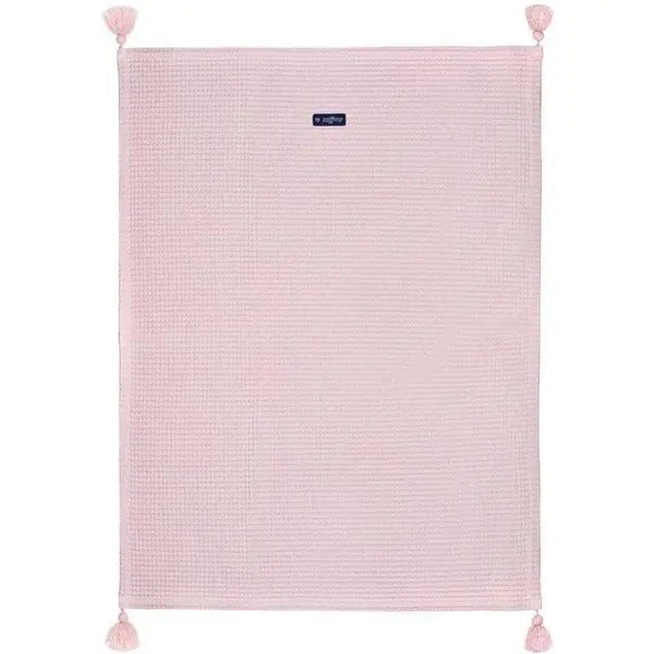Patura de waffle bumbac 75 x 100 cm Womar Zaffiro roz