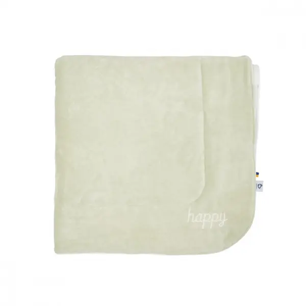 Patura din velur Cotton Twins Happy 90x90 cm bej