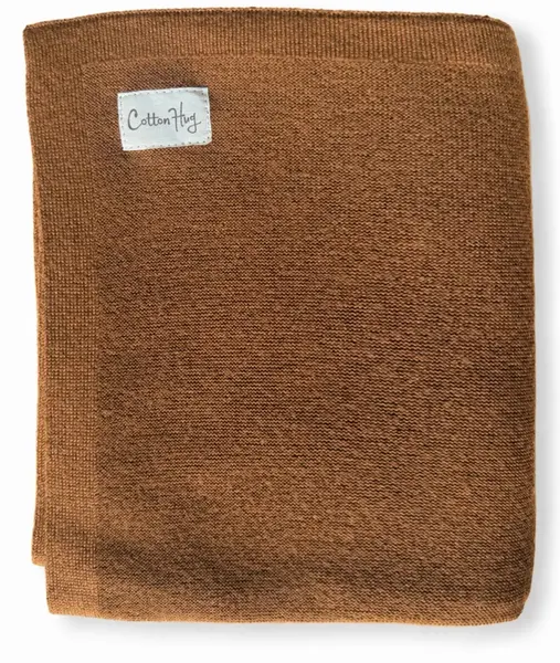 Pătură Merino Cotton Hug - 80 х 100 cm, ciocolată