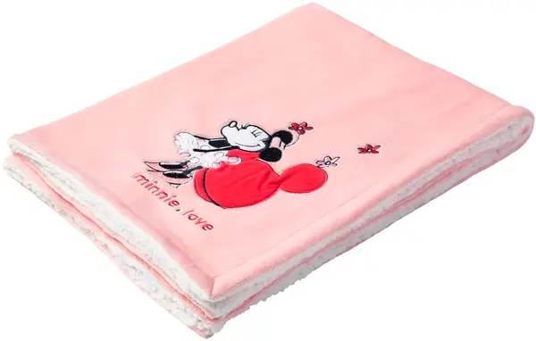 Pătură pentru bebeluși Babycalin - Disney Baby, Minnie, 75 x 100 cm