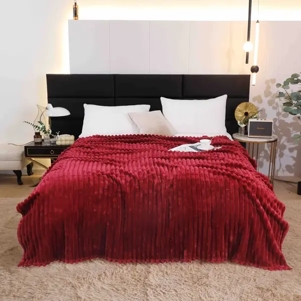 Patura pufoasa CoCoLiNo, 200x230cm, Jojo Home, Visiniu