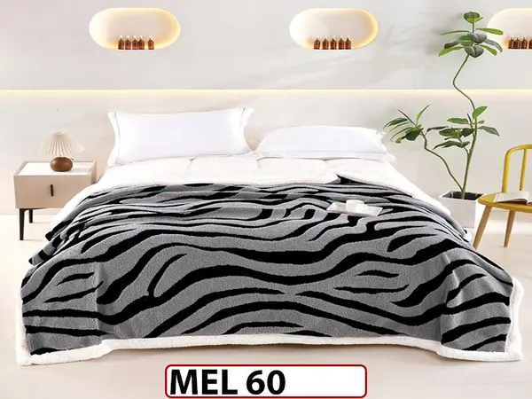 Patura Pufoasa Cocolino cu Blanita cu Fermoar 200x230cm - MEL 60
