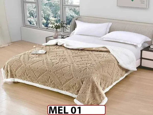 Patura Pufoasa Cocolino cu Blanita cu Fermoar 200x230cm - MEL 01