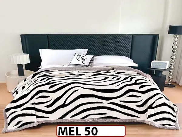Patura Pufoasa Cocolino cu Blanita cu Fermoar 200x230cm - MEL 50