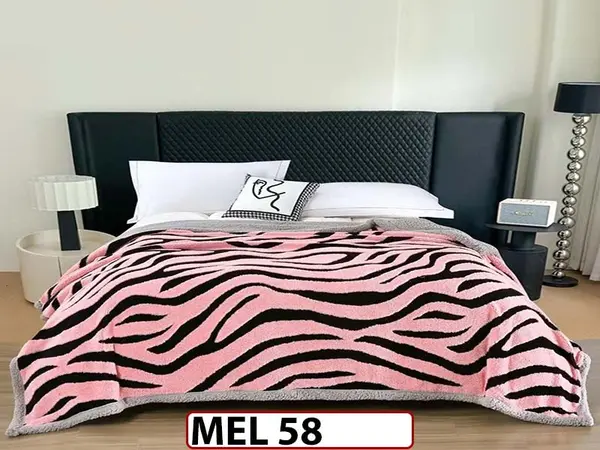 Patura Pufoasa Cocolino cu Blanita cu Fermoar 200x230cm - MEL 58