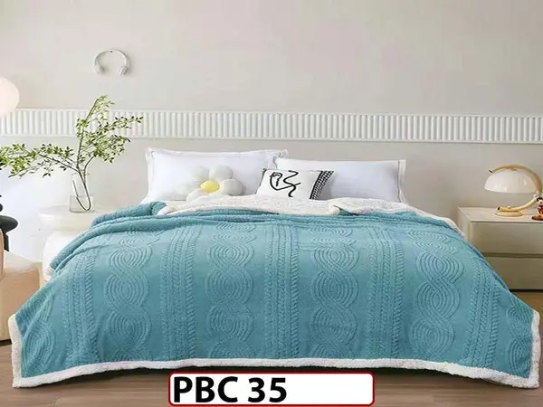 Patura Pufoasa Cocolino cu Blanita pentru pat dublu PBC35