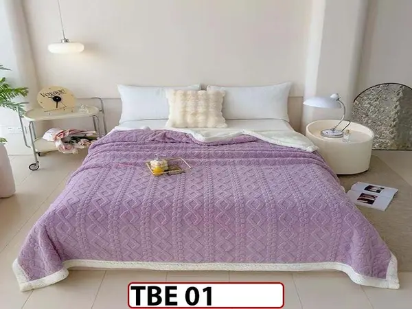 Patura Pufoasa Cocolino cu Blanita pentru pat dublu TBE 01