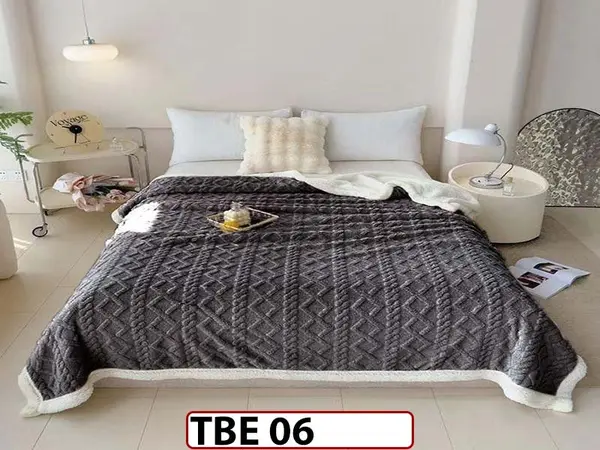 Patura Pufoasa Cocolino cu Blanita pentru pat dublu TBE 06