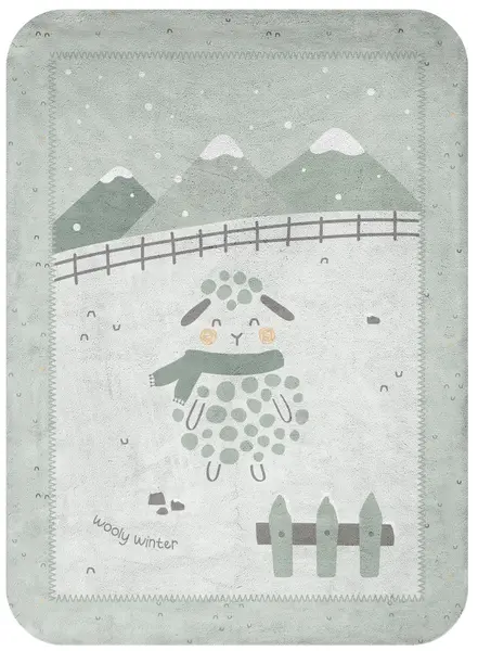 Pătură super moale pentru copii KikkaBoo - Sleepy Sheep, 80 x 110 cm