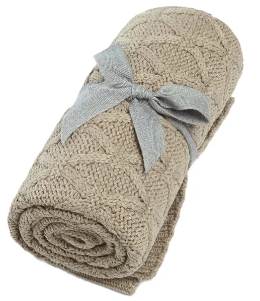 Pătură tricotată Mamas & Papas - Diamond, 70 х 90 cm