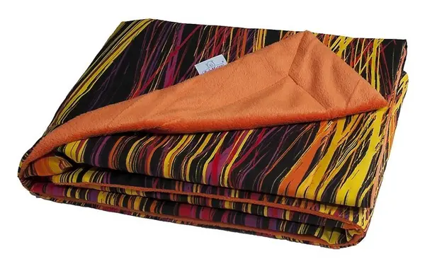 Paturica Baby Matex pentru bebelusi Soul Orange 49+05 cu doua fete