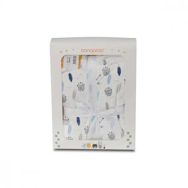 Paturica cu doua fete 75 x 105 cm Cangaroo Shaggy Blue