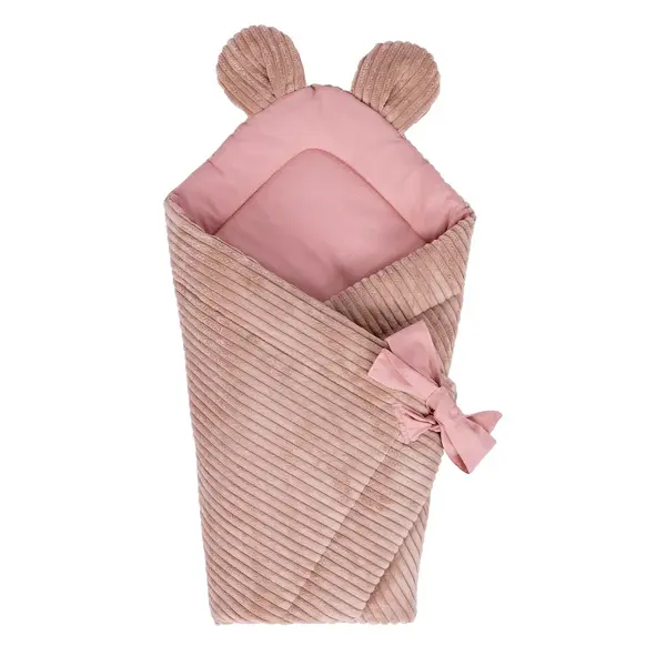 Paturica de infasat pentru bebelusi MeowBaby aesthetic powder pink