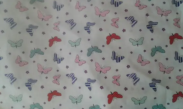 Paturica dubla de vara bebelusi DeLuxe 98x78 cm fluturasi