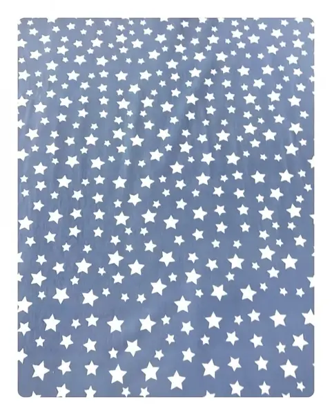 Paturica dubla de vara bebelusi DeLuxe 98x78 cm Stelute pe bleu