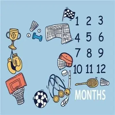 Paturica Milestone subtire pentru fotografii memorabile Sports Drool