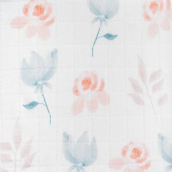 Paturica mutifunctionala Bocioland Bellflowers 120x120 cm ,tesatura din fibre de bambus super absorbant, suprafata catifelata, utilizare caruciorpatutscaun auto,material respirabil, certificat OEKO-TEX