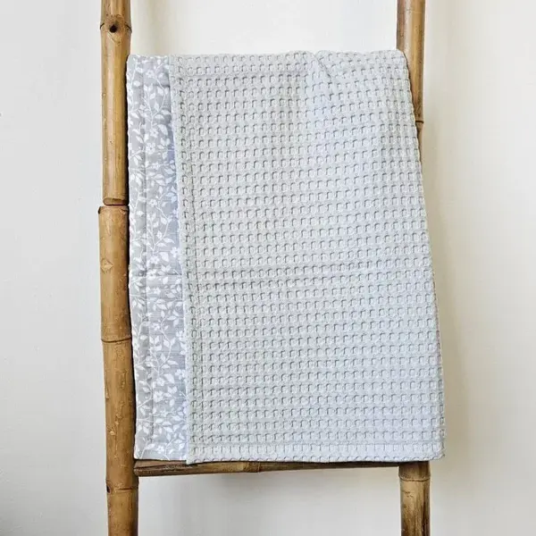 Paturica Pentru Copii Din Muselina Si Bumbac Waffle 75x95 cm - Default Title