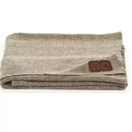 Paturica tricotata din bumbac pentru copii ABC Design Brown