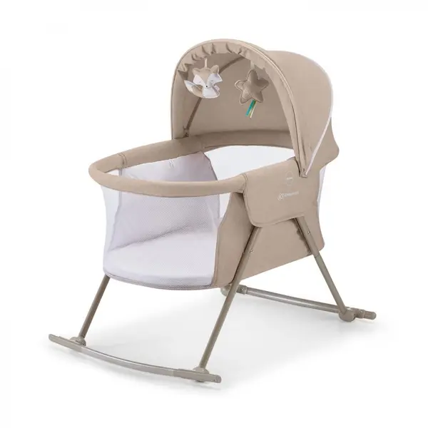 Patut 3 in 1 Kinderkraft Lovi beige, multifunctional cu accesorii incluse