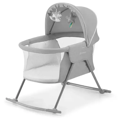 Patut 3in1 KinderKraft Lovi, 0 - 9kg, cadru otel (Gri)